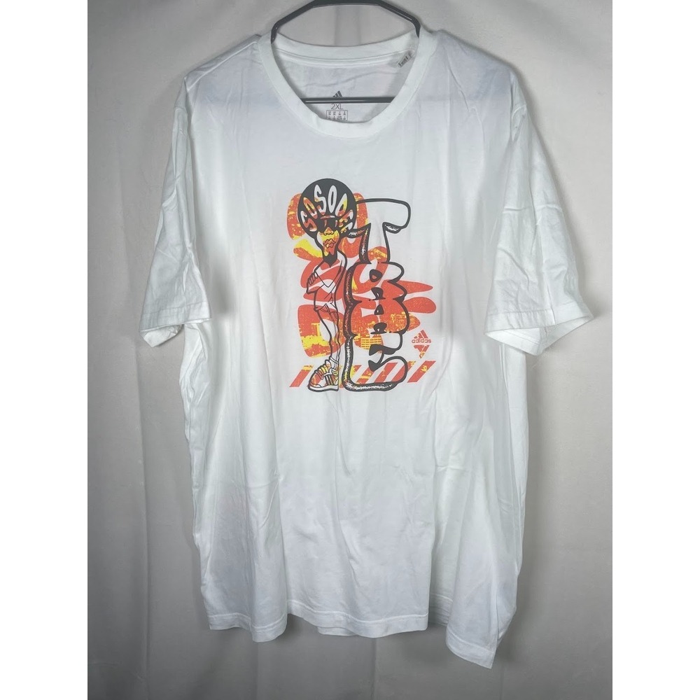 Adidas Trae Young x‎ Soso Def Recording Atlanta Hawks T Shirt White Size 2XL